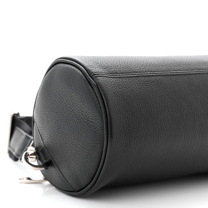Christian Dior HOMME Grained Calfskin Mens Roller Pouch Black 8 of 9