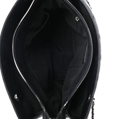 Chanel Calfskin Quilted Frame In Chain Tote Black 5 of 9