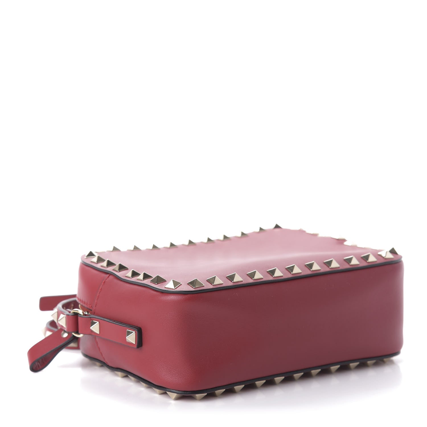 Valentino Garavani Calfskin Rockstud Camera Crossbody Bag Red 5 of 9