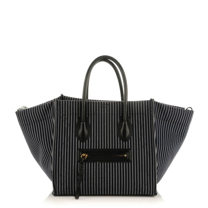 Celine Cotton Canvas Medium Phantom Luggage Navy White 1 of 7