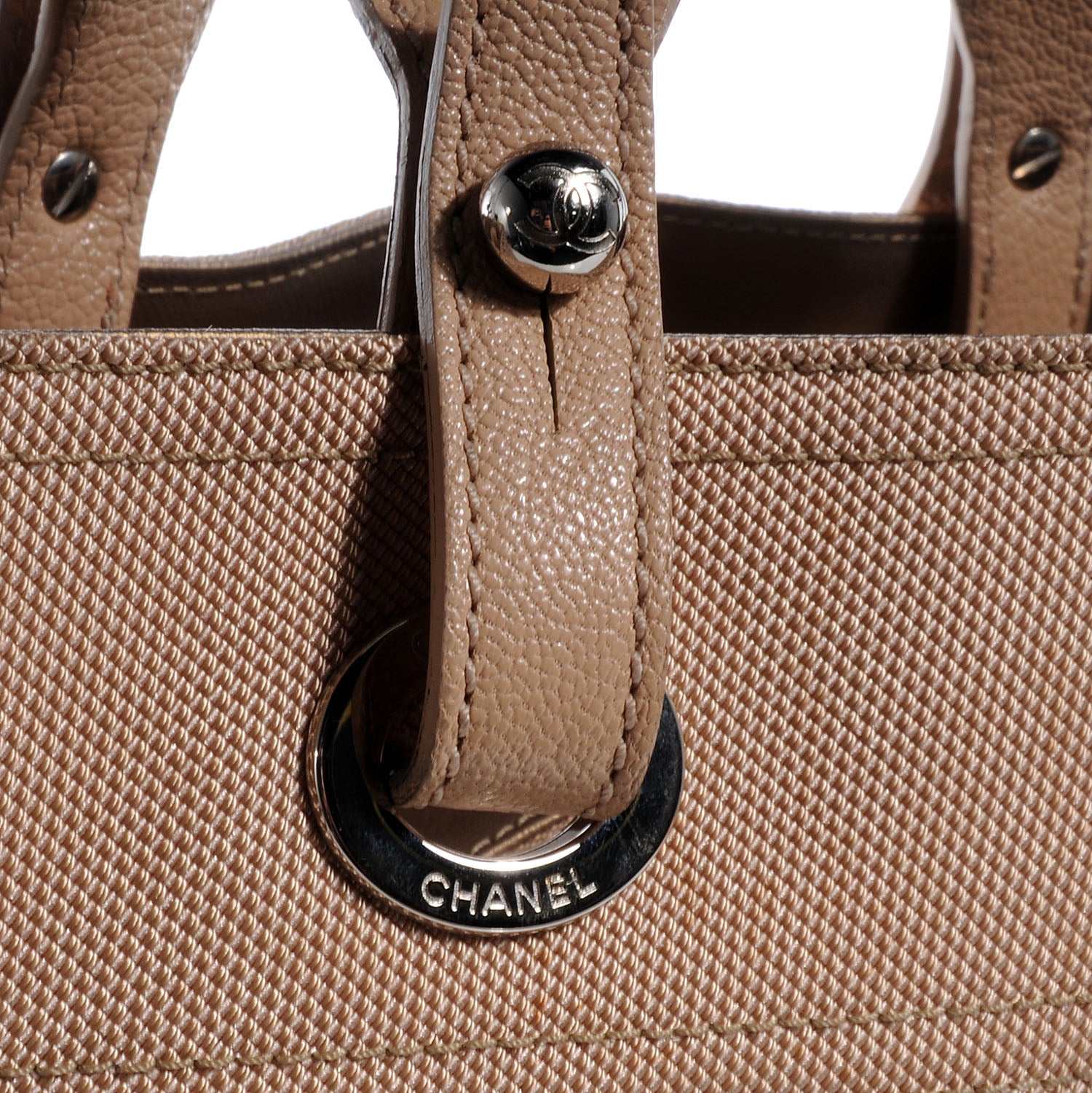 Chanel Paris Biarritz Large Tote Gold 8 of 8