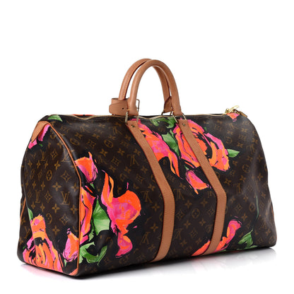Louis Vuitton Monogram Roses Keepall 50 2 of 4