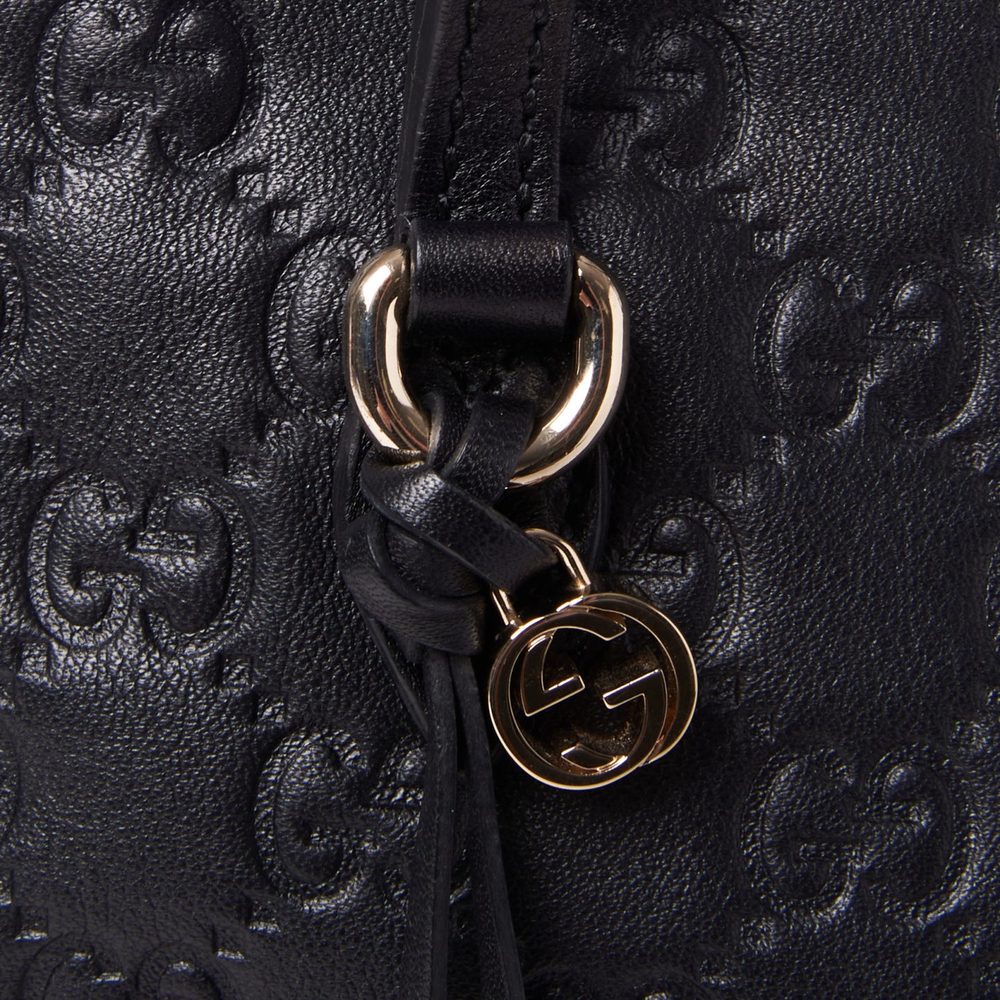 Guccissima Small Bree Zippered Tote Black