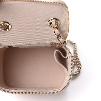 Chanel Caviar Quilted Mini Vanity Case With Chain Light Pink 4 of 12