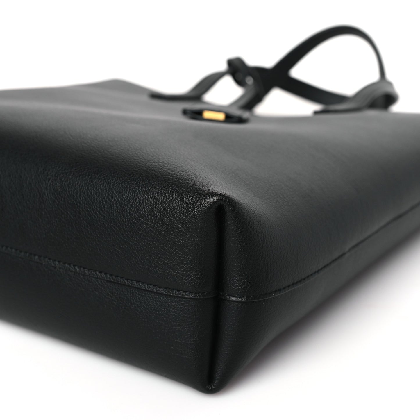 Calfskin Toy Shopping Tote Black