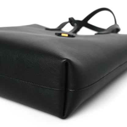 Saint Laurent Calfskin Toy Shopping Tote Black 9 of 9