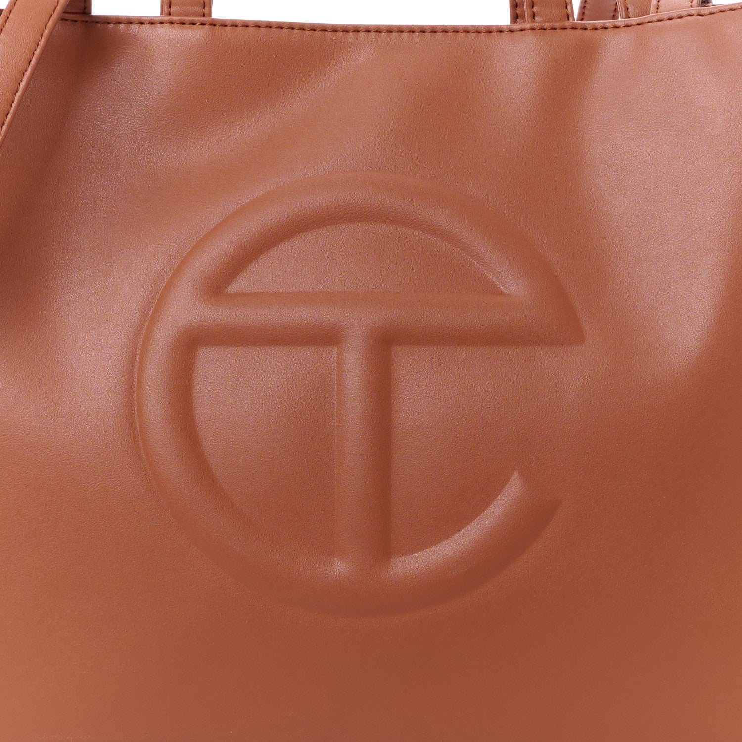 Telfar Vegan Leather Medium Shopping Bag Tan 9 of 11