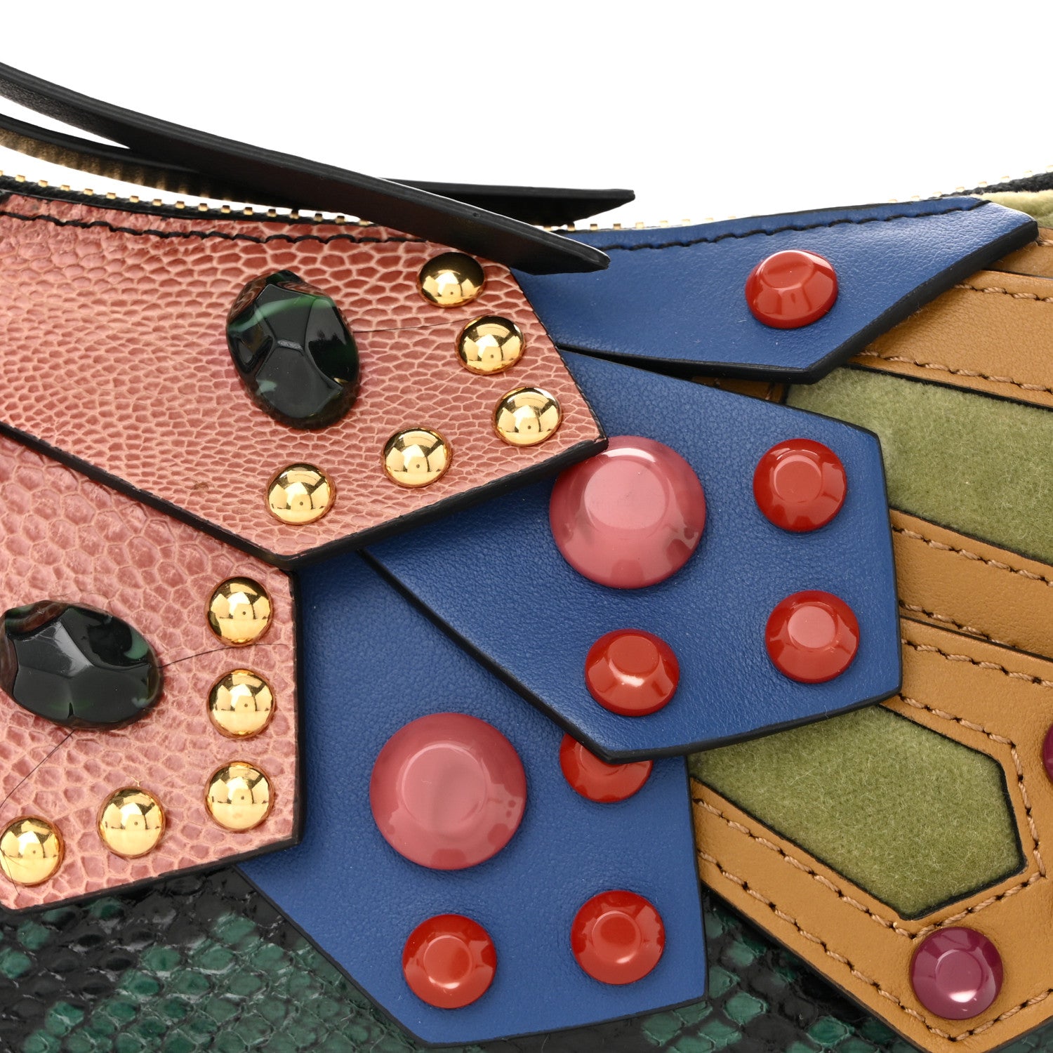 ✨️BURBERRYBLUEREBEL アンゴラ メガチェック フォックスファー ✨️BURBERRYBLUEREBEL アンゴラ メガチェック フォックスファー