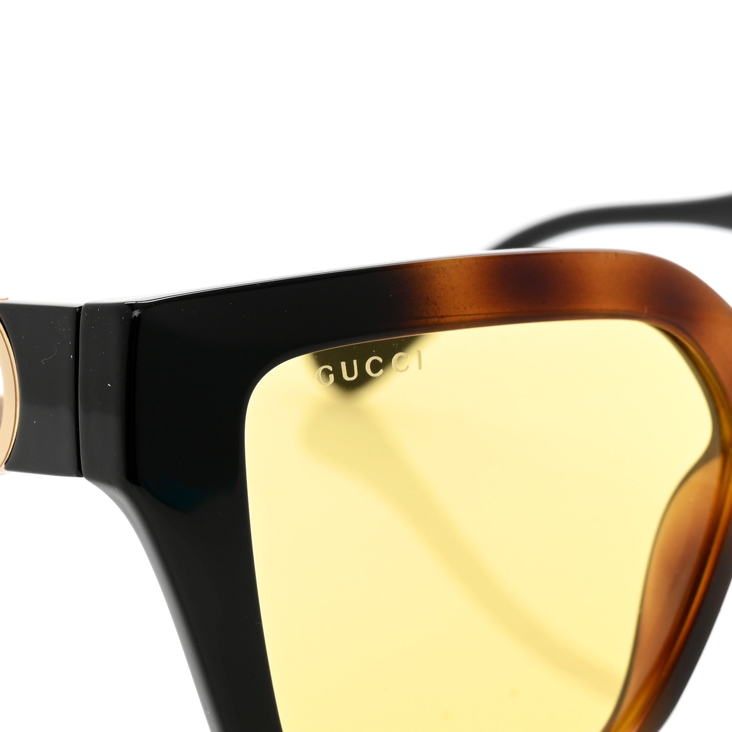 Gucci Acetate Square Frame Chain Sunglasses GG1023S Havana 8 of 10