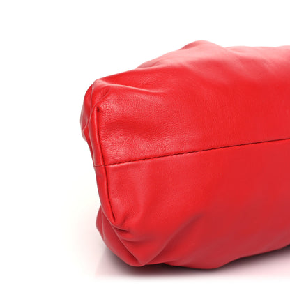 Bottega Veneta Smooth Butter Calf The Pouch Oversized Clutch Bright Red 9 of 11