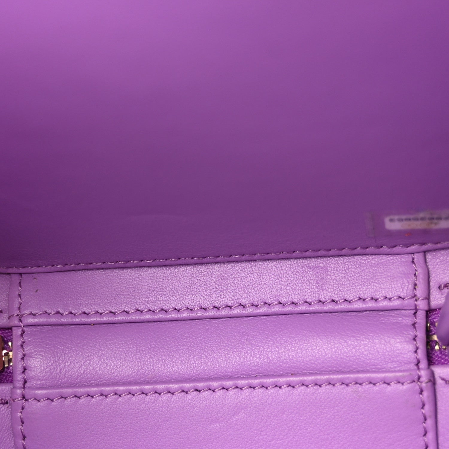 Chanel Caviar Quilted CC North South Filigree Vanity Case Purple 11 of 12