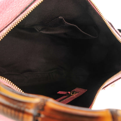Gucci Calfskin Bamboo Top Handle Bag Pink 5 of 10