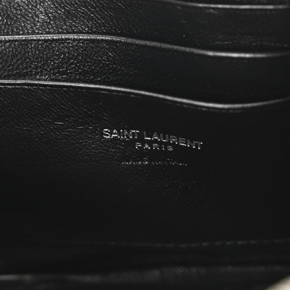 Saint Laurent Calfskin Matelasse Monogram Mini Lou Camera Bag Black 6 of 10