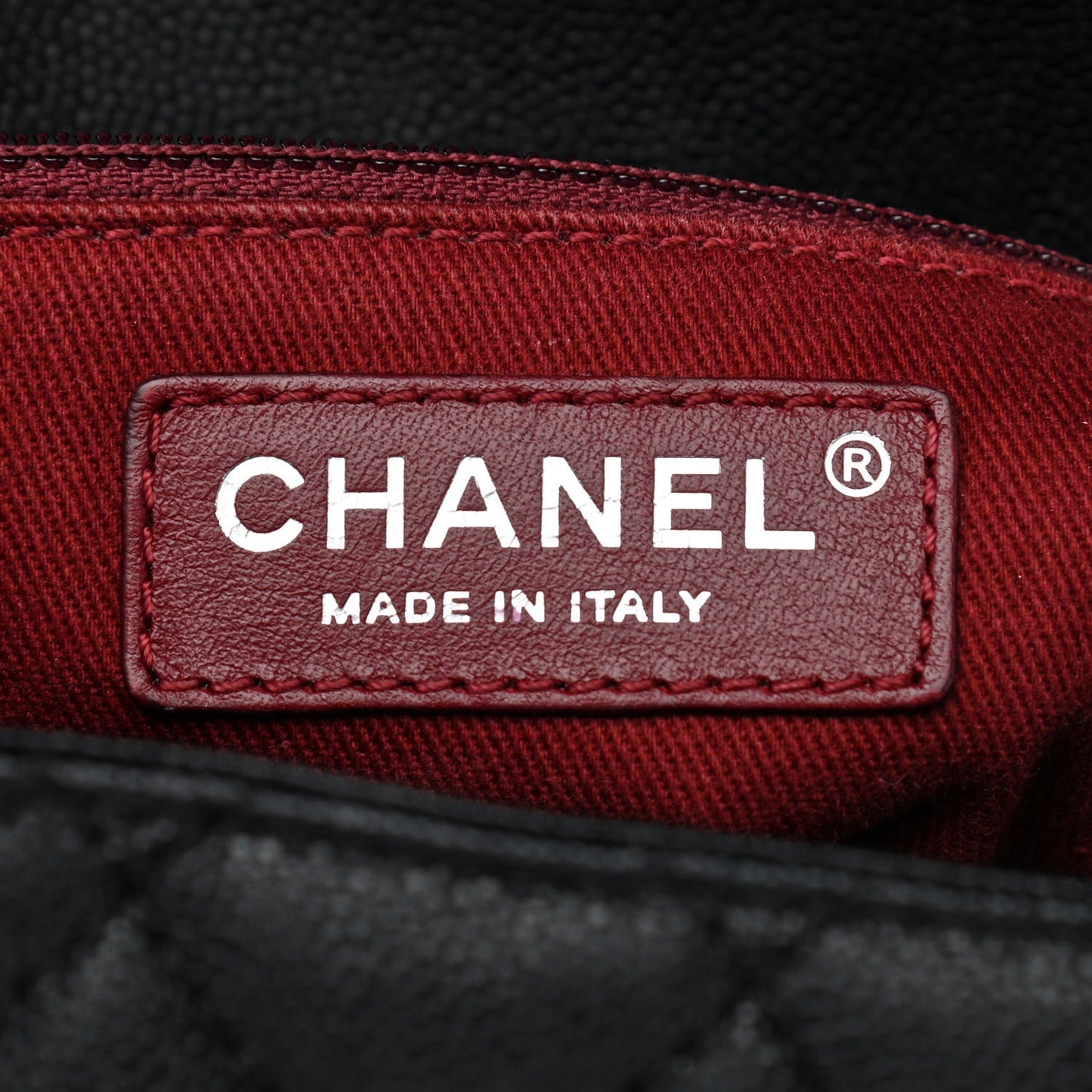 Caviar Quilted Medium Coco Handle Flap Black