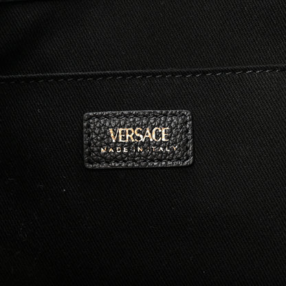Versace Grainy Calfskin Virtus Hobo Black 6 of 10