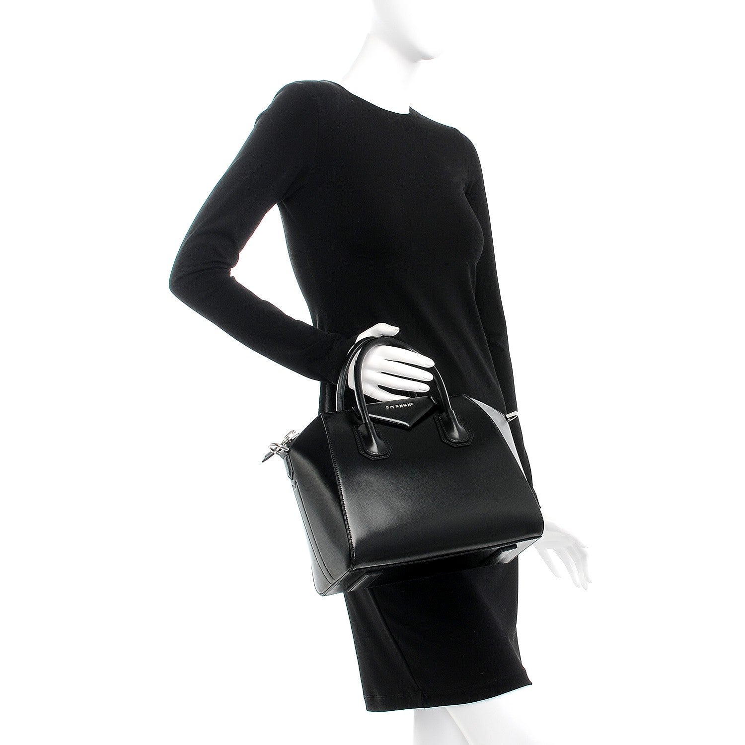 Givenchy Shiny Lord Calfskin Small Antigona Black 3 of 8