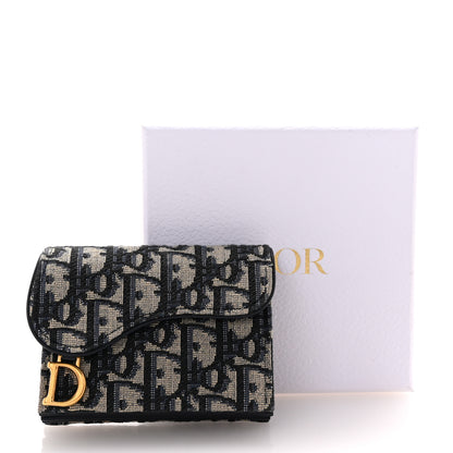 Christian Dior Oblique Saddle 5-Gusset Card Holder Blue 8 of 8