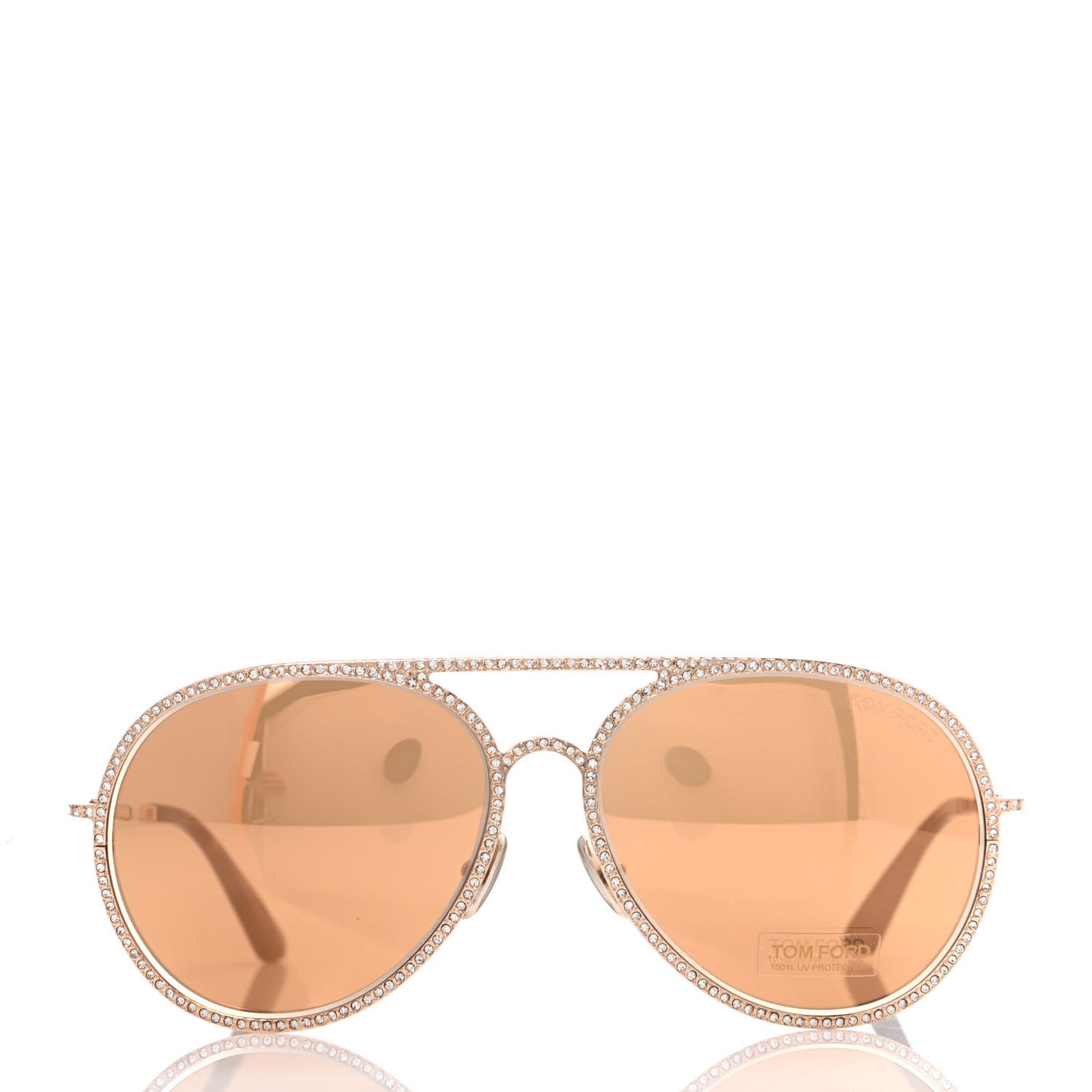 Crystal Embellished Antibes Sunglasses Gold