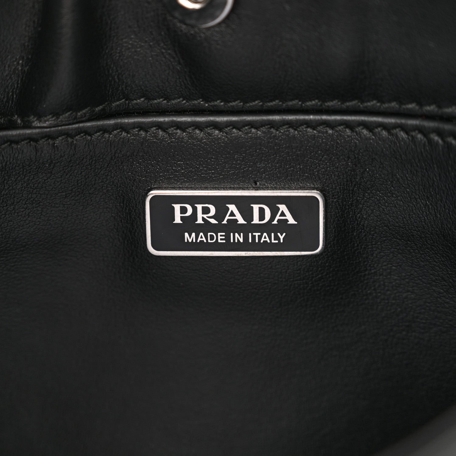 Prada Spazzolato Cleo Shoulder Bag Black 6 of 12