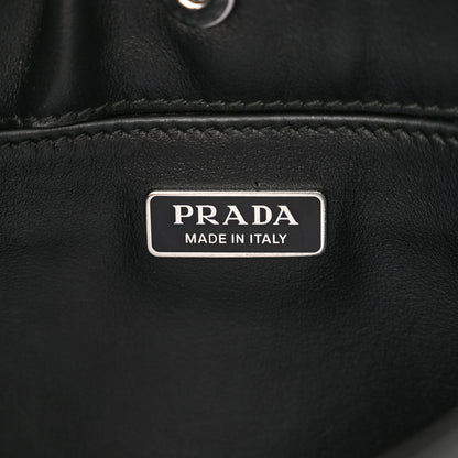 Prada Spazzolato Cleo Shoulder Bag Black 6 of 12