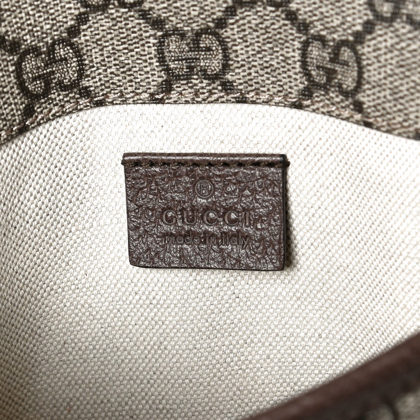 GG Supreme Monogram Neo Vintage Web Belt Bag Brown