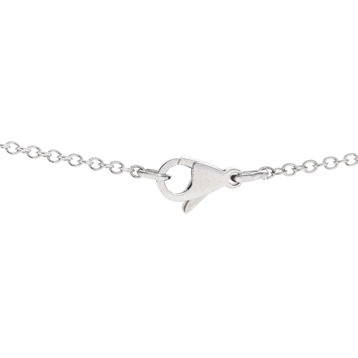 18K White Gold Diamond Cultured Pearl Plume De Chanel Necklace