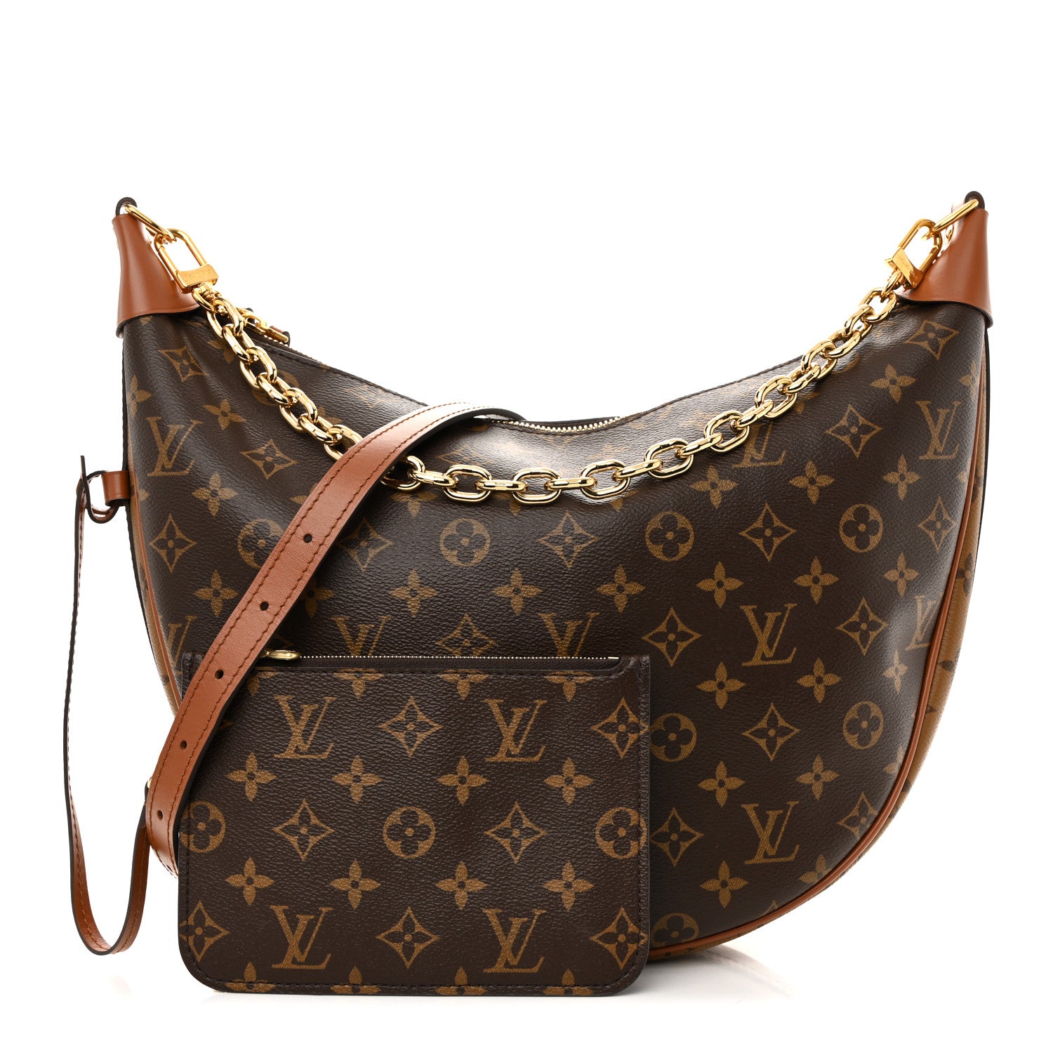 バッグ LOUIS VUITTON Louis Vuitton Reverse Monogram Loop Hobo 1843029 – FASHIONPHILE