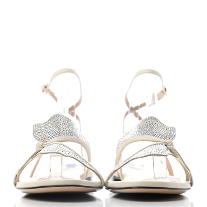 Valentino Garavani Crystal Butterfly Flat Sandals 39 White 2 of 6