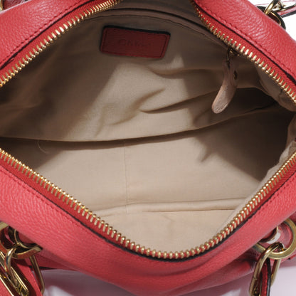 Chloe Calfskin Medium Paraty Scarlet Red 5 of 8