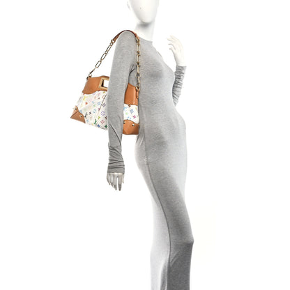 Louis Vuitton Monogram Multicolor Judy MM White 2 of 9