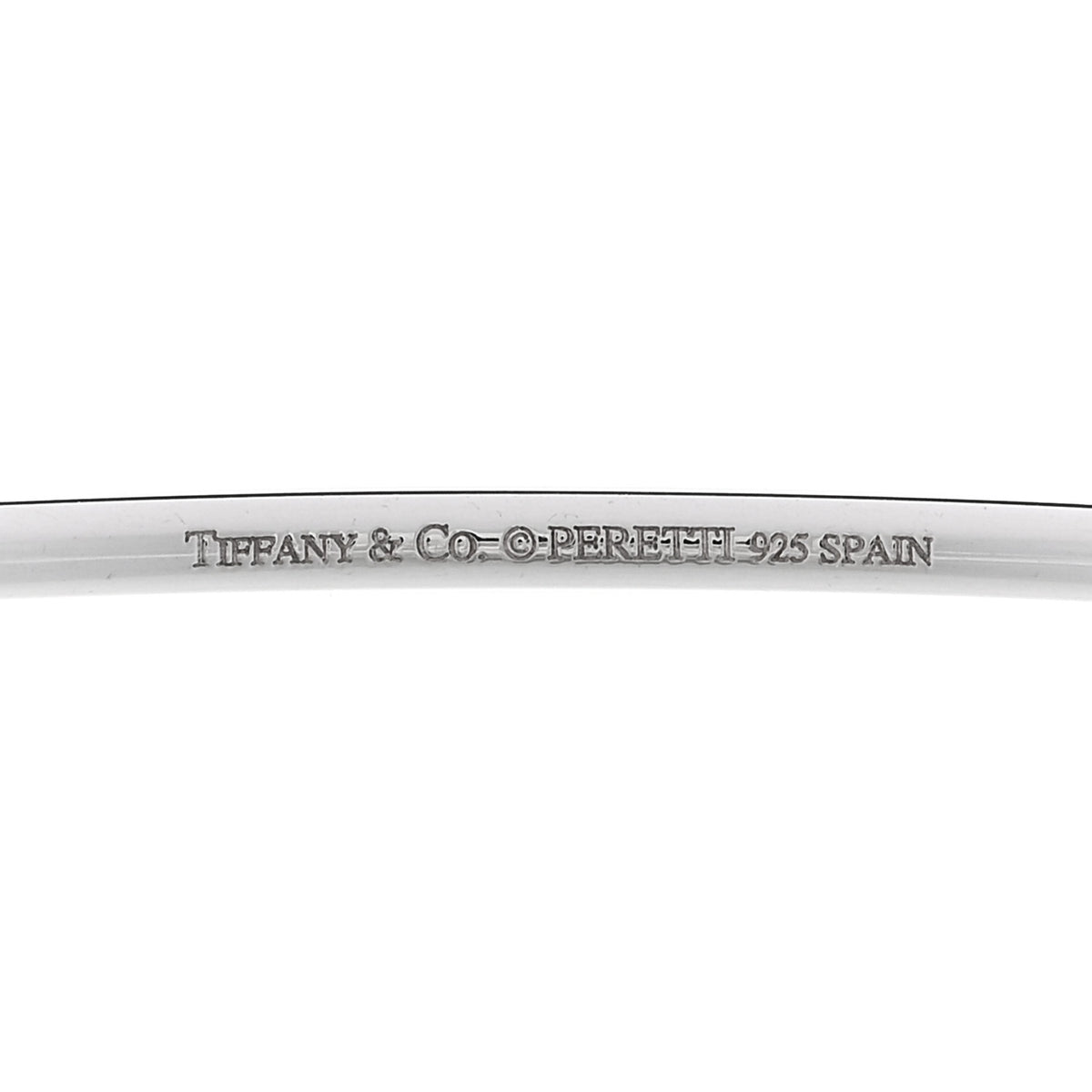 Sterling Silver Elsa Peretti Open Heart Bangle Bracelet