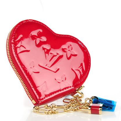 Louis Vuitton Vernis Coeur Heart Coin Purse Pomme D'Amour 3 of 8