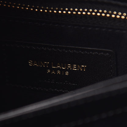 Saint Laurent Calfskin Y Quilted Monogram Toy Loulou Crossbody Bag Black 8 of 11