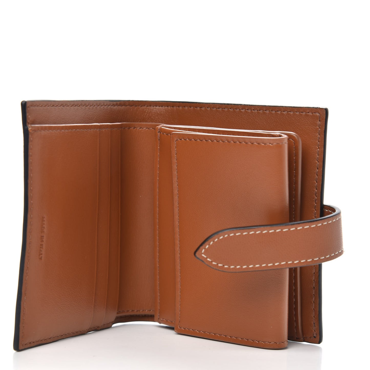 Canvas Triomphe Small Strap Wallet Tan