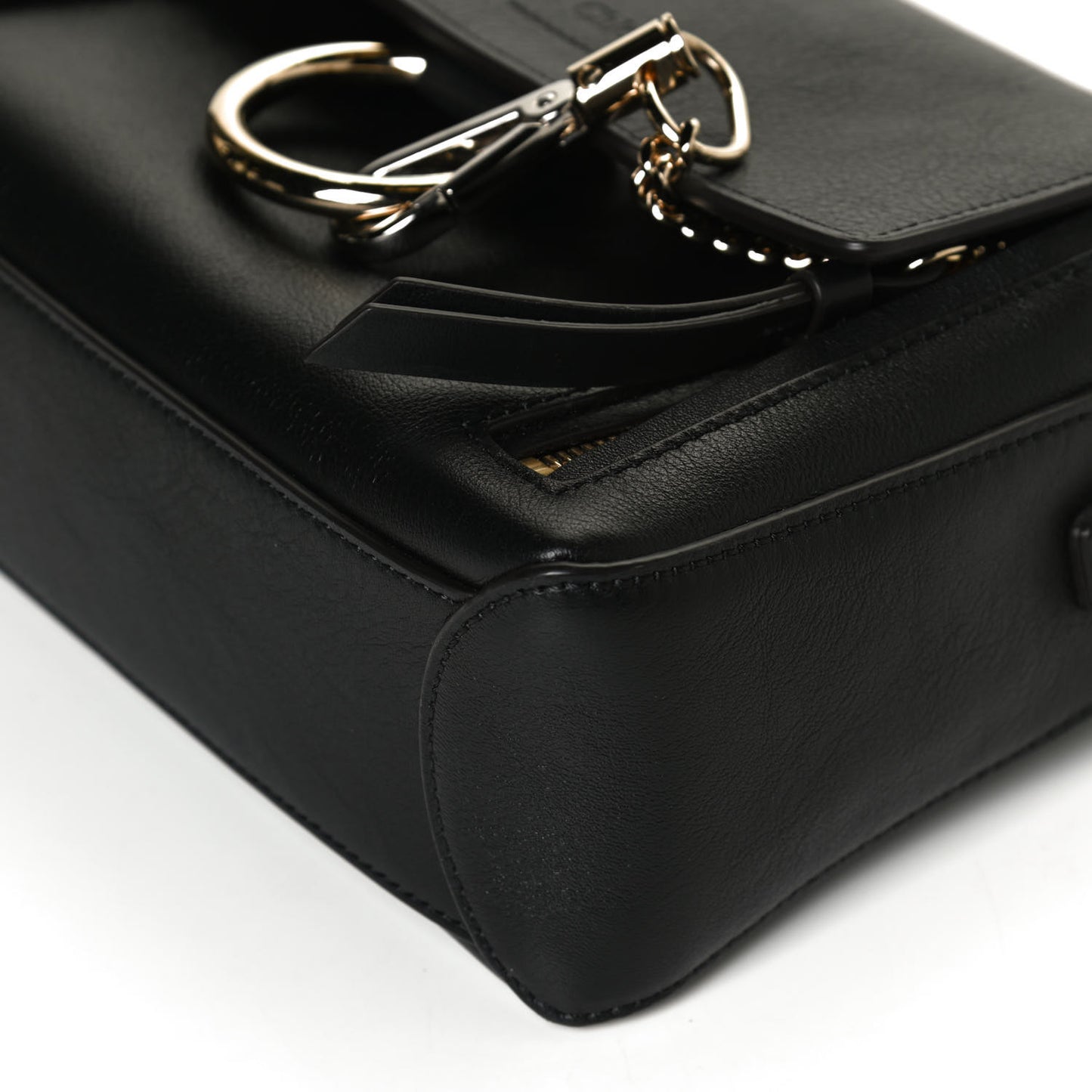 Calfskin Mini Faye Day Shoulder Bag Black