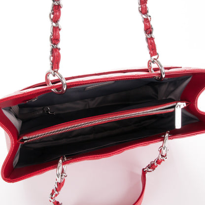 Chanel Caviar Quilted Grand Shopping Tote GST Red 5 of 7