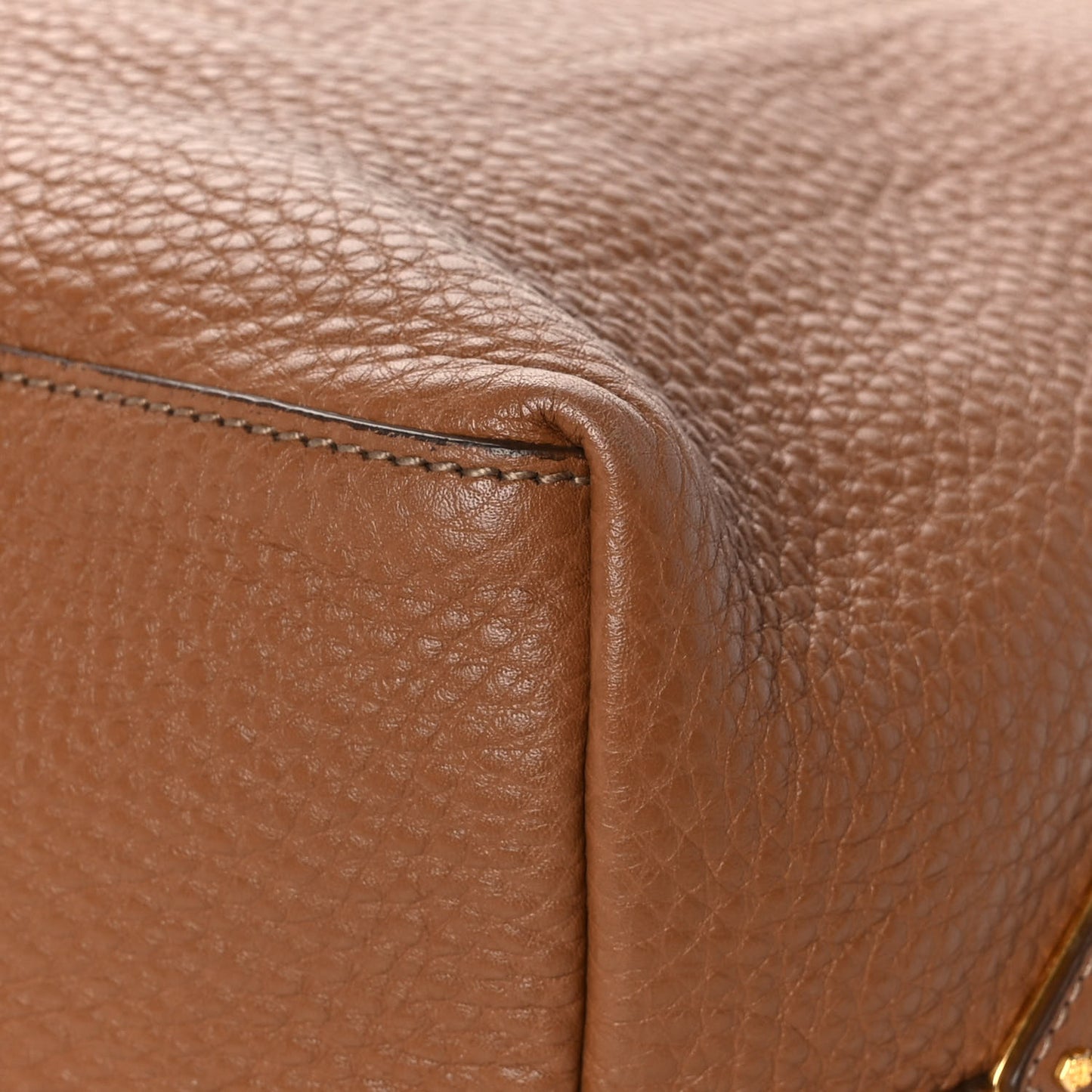 Vitello Daino Shopping Tote Cuoio
