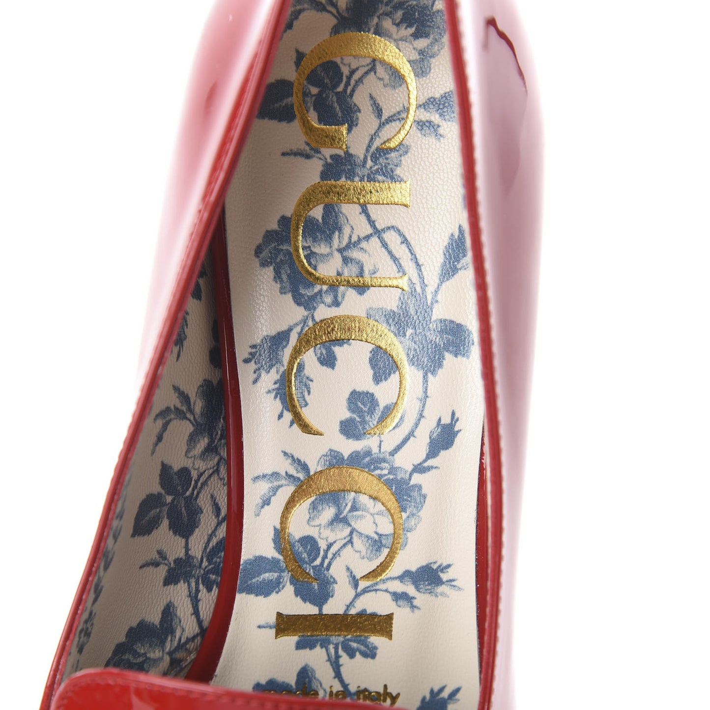 Vernice GG Victoire 55mm Loafer Pumps 36 Hibiscus Red