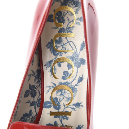 Gucci Vernice GG Victoire 55mm Loafer Pumps 36 Hibiscus Red 5 of 7