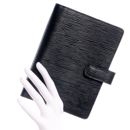 Louis Vuitton Epi Medium Ring Agenda Black 3 of 8