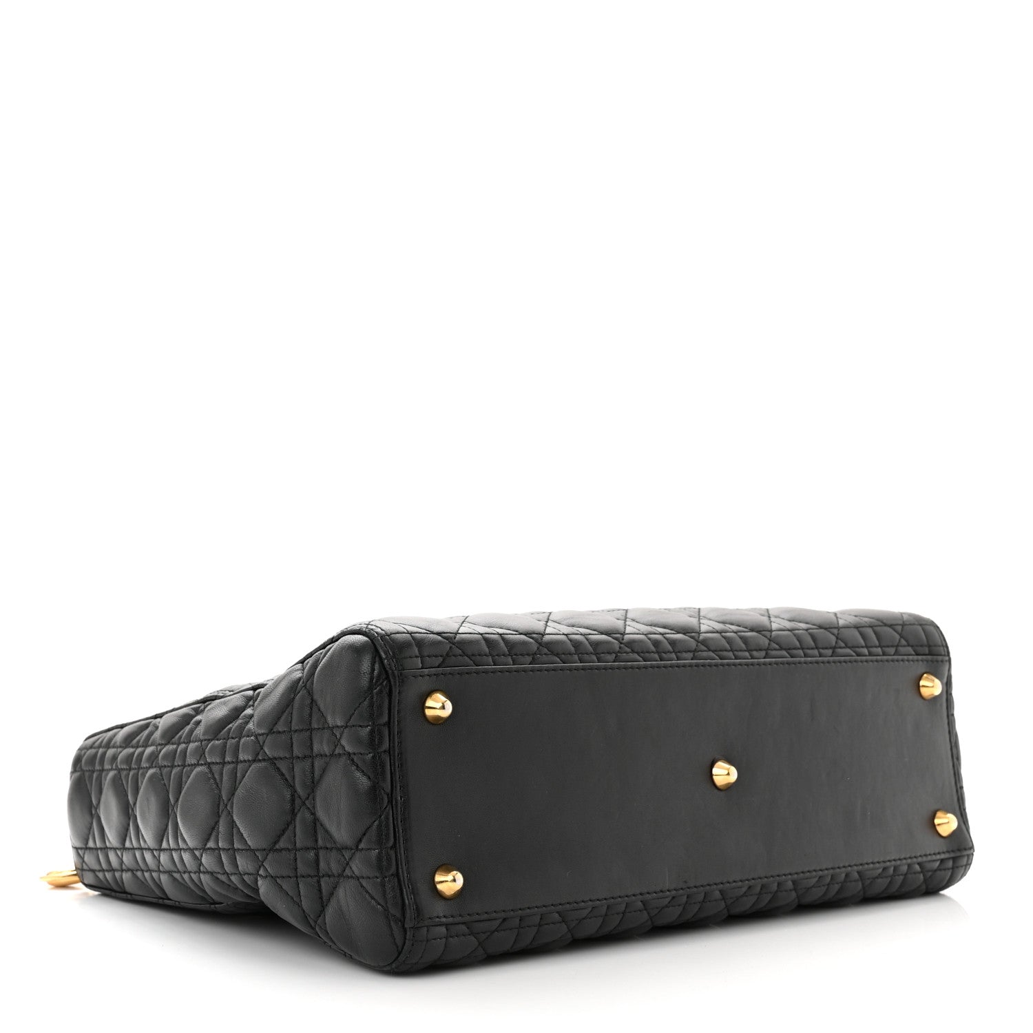 Christian Dior Lambskin Cannage Large Lady Dior Black 4 of 10