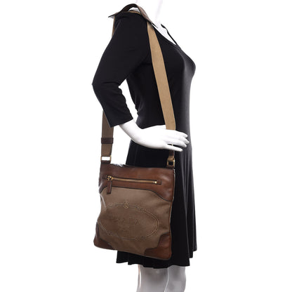 Prada Jacquard Logo Crossbody Corda Bruciato 2 of 10