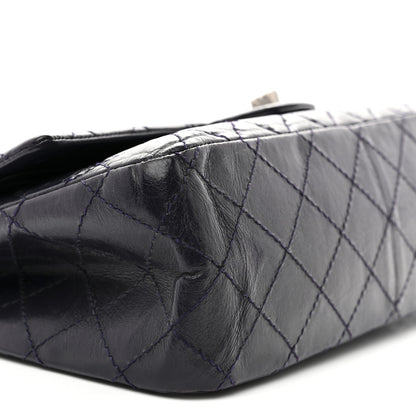 Chanel Aged Calfskin Quilted 2.55 Reissue 226 Flap Dark Purple 9 of 10