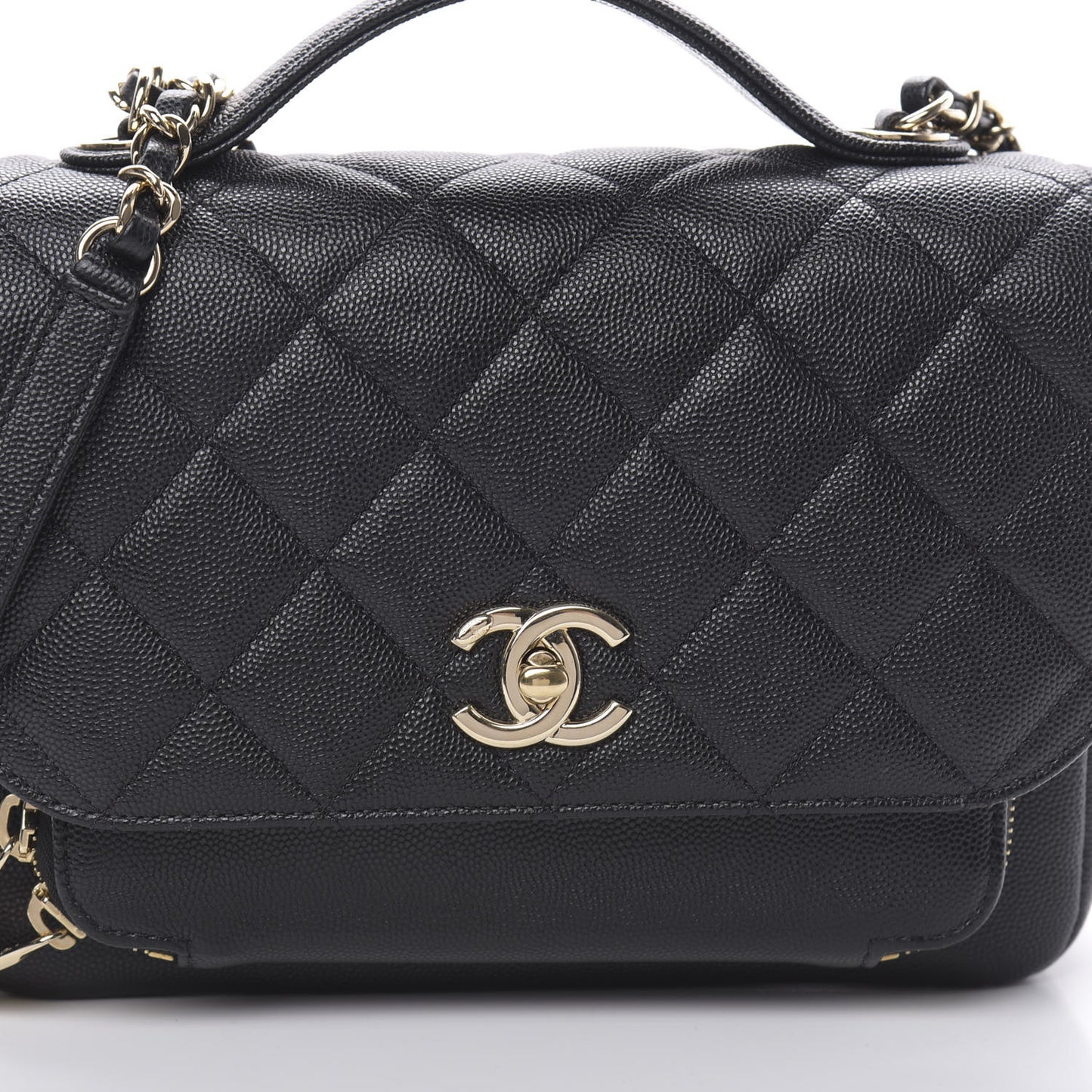 Caviar Quilted Medium Business Affinity Flap Black