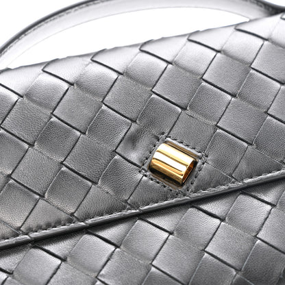 Bottega Veneta Nappa Intrecciato Long Andiamo Top Handle Clutch Black 8 of 9