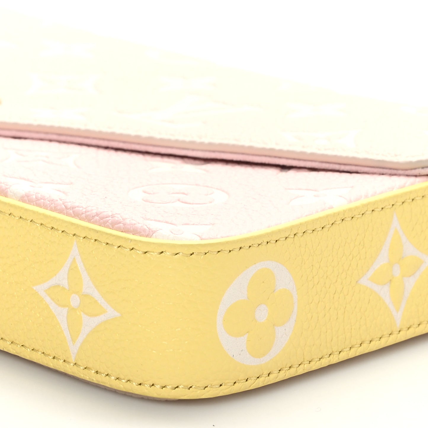 Empreinte Spring in the City Felicie Pochette Chain Wallet Pink Beige Yellow