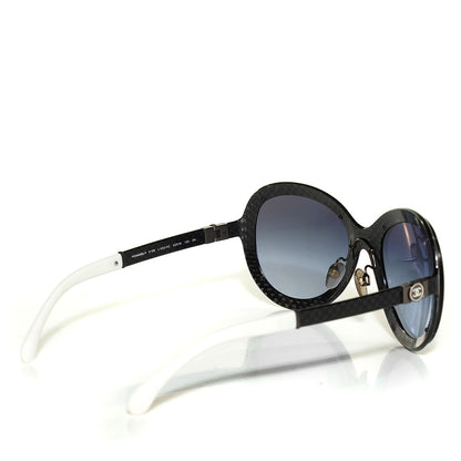 Chanel Carbon Fiber Aviator Sunglasses 4199 Black 2 of 5