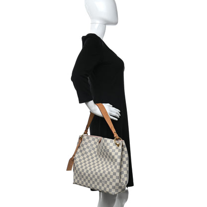Louis Vuitton Damier Azur Graceful PM Rose Ballerine 2 of 11