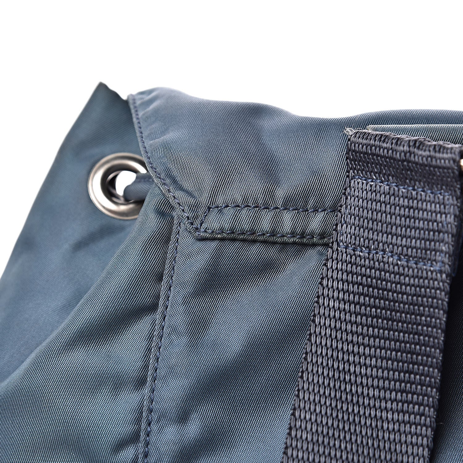 Prada Nylon Vela Cinch Backpack Blue 11 of 17