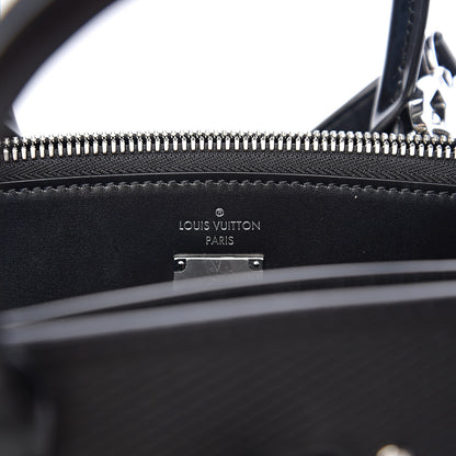 Louis Vuitton Calfskin Embossed Steamer MM Black 5 of 9
